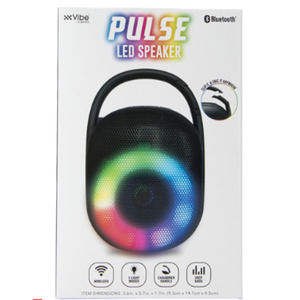 Pulse LED portable bluetooth® clip-on speaker! Take your tunes anywhere.  NWT